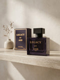 Legacy by ASH 50 ml perfume bottle beside its box