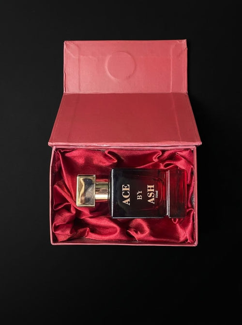 Ace by ASH perfume in its red lined presentation box