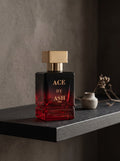 Ace by ASH 50 ml perfume bottle with gold-tone cap