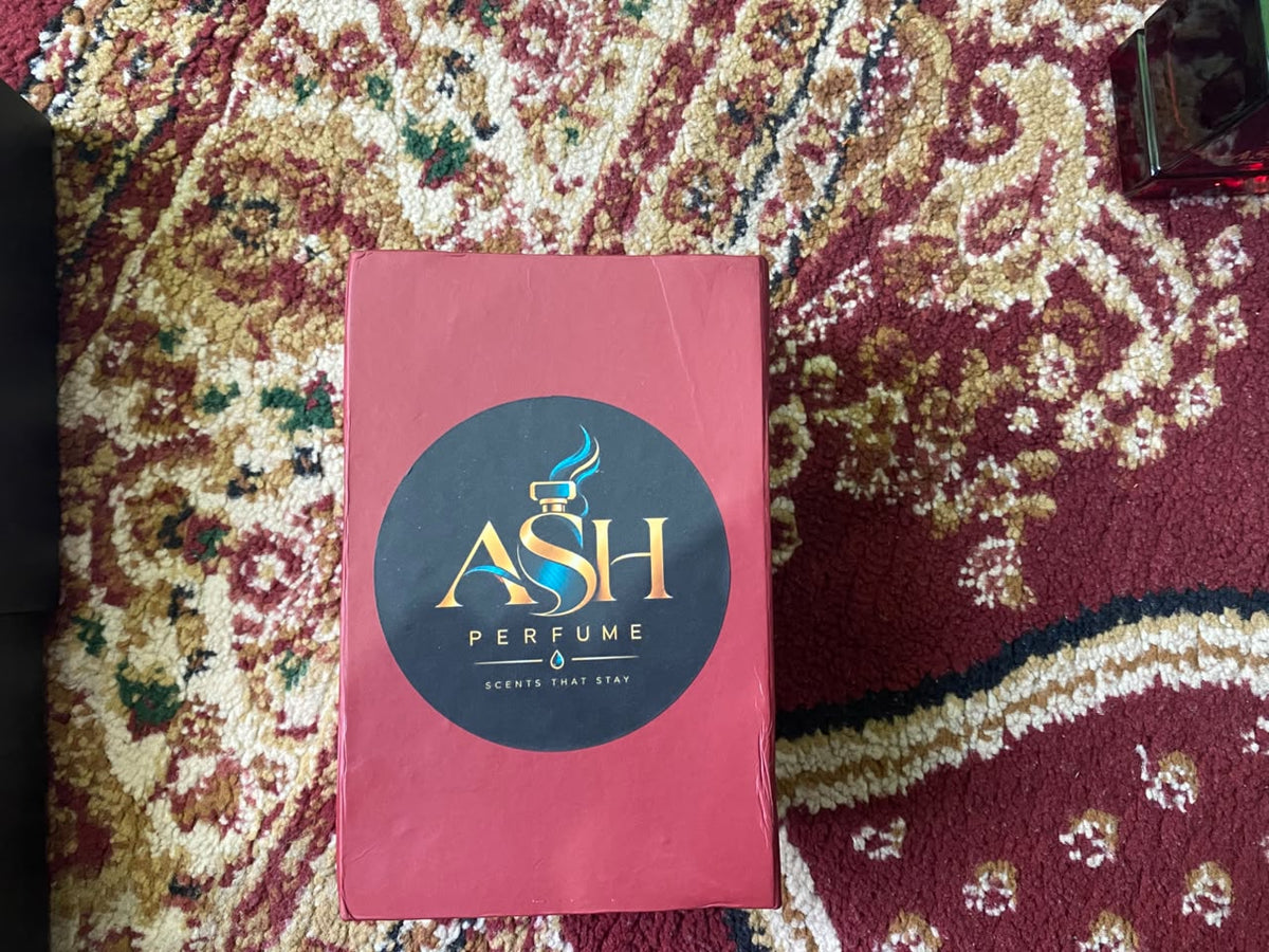 Red ASH Perfume presentation box