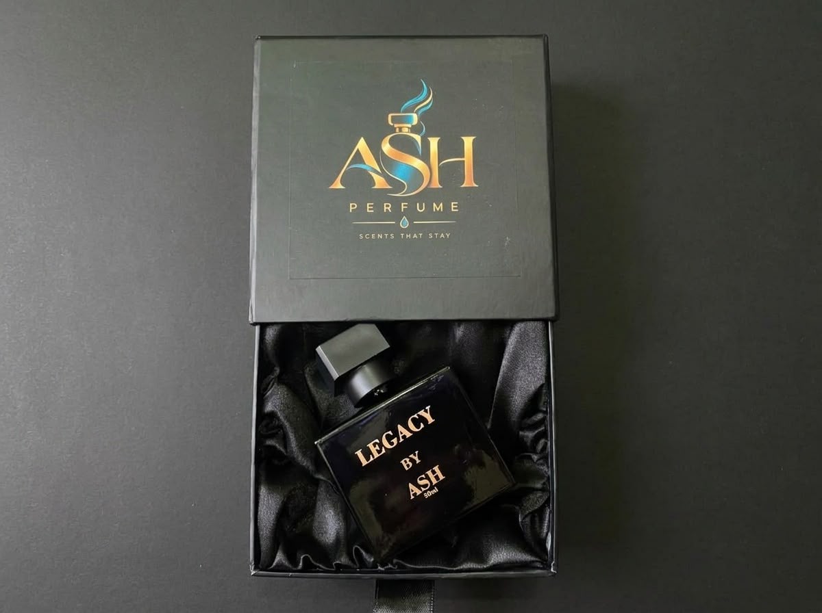 Legacy by ASH perfume in its black lined presentation box