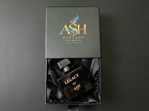 Legacy by ASH perfume in its black lined presentation box